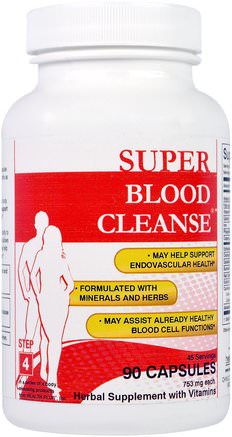 753 mg, 90 Capsules by Health Plus Super Blood Cleanse-Hälsa, Detox