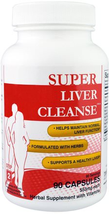 Step 2, 90 Capsules by Health Plus Super Liver Cleanse-Hälsa, Leverstöd