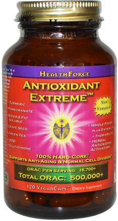 Antioxidant Extreme, Version 8, 120 VeganCaps by HealthForce Nutritionals-Kosttillskott, Antioxidanter