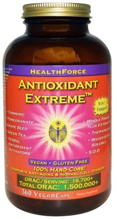 Antioxidant Extreme, Version 8, 360 VeganCaps by HealthForce Nutritionals-Kosttillskott, Antioxidanter