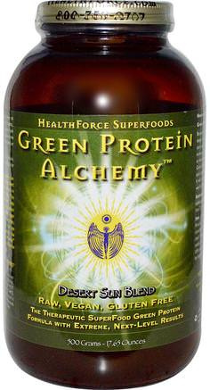 Green Protein Alchemy, Desert Sun Blend, 17.65 oz (500 g) by HealthForce Nutritionals-Kosttillskott, Superfoods, Greener