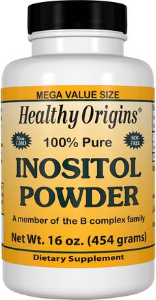 Inositol Powder, 16 oz (454 g) by Healthy Origins-Vitaminer, Inositol