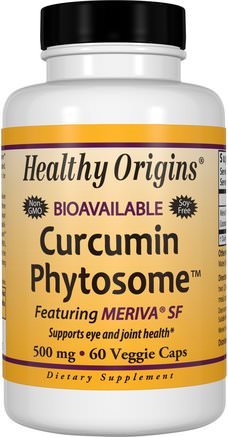 Curcumin Phytosome Featuring Meriva SF, 60 Veggie Caps by Healthy Origins-Kosttillskott, Antioxidanter, Curcumin