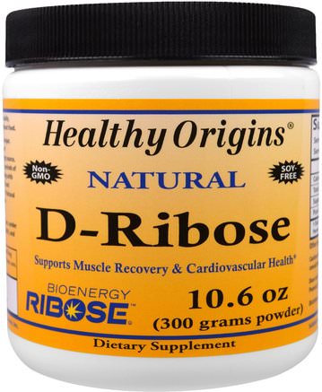 D-Ribose Powder, 10.6 oz (300 g) by Healthy Origins-Sport, D Ribos