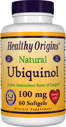 Ubiquinol, Kaneka QH, 100 mg, 60 Softgels by Healthy Origins-Kosttillskott, Antioxidanter, Ubiquinol Qh, Ubiquinol Coq10