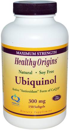 Ubiquinol, Kaneka QH, 300 mg, 150 Softgels by Healthy Origins-Kosttillskott, Antioxidanter, Ubiquinol Qh, Ubiquinol Coq10 300 Mg