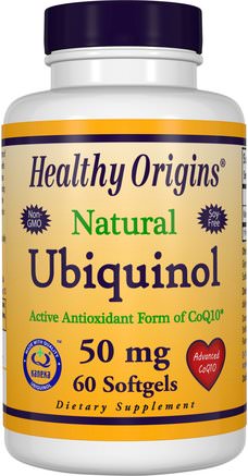 Ubiquinol, Kaneka QH, 50 mg, 60 Softgels by Healthy Origins-Kosttillskott, Antioxidanter, Ubiquinol Qh