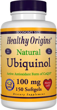Ubiquinol, Kaneka QH, 100 mg, 150 Softgels by Healthy Origins-Kosttillskott, Antioxidanter, Ubiquinol Qh, Ubiquinol Coq10