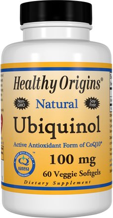 Ubiquinol, Kaneka QH, 100 mg, 60 Veggie Softgels by Healthy Origins-Kosttillskott, Antioxidanter, Ubiquinol Qh, Ubiquinol Coq10