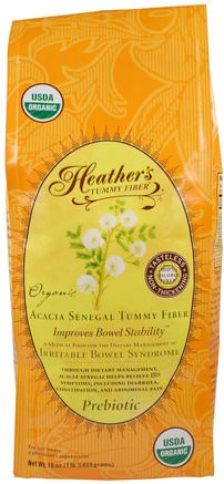 Organic Acacia Senegal Tummy Fiber, 16 oz (453 g) by Heathers Tummy Care-Kosttillskott, Fiber, Akaciefiber