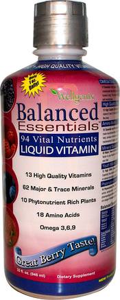 Balanced Essentials, Liquid Vitamin, 32 fl oz (946 ml) by Heaven Sent Naturals-Vitaminer, Flytande Multivitaminer