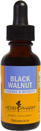 Black Walnut, 1 fl oz (30 ml) by Herb Pharm-Örter, Svart Valnöt