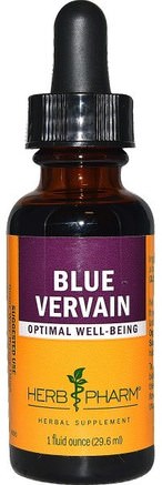 Blue Vervain, 1 fl oz (29.6 ml) by Herb Pharm-Örter, Blå Förfalskad