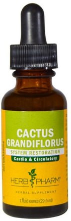 Cactus Grandiflorus, 1 fl oz (29.6 ml) by Herb Pharm-Hälsa, Blodsocker, Nopal (Prickly Pear Cactus Opuntia)