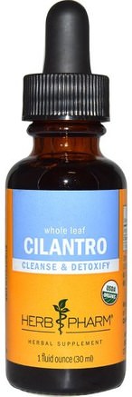 Cilantro, Whole Leaf, 1 fl oz (30 ml) by Herb Pharm-Örter, Koriander