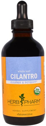 Cilantro, Whole Leaf, 4 fl oz (120 ml) by Herb Pharm-Örter, Koriander