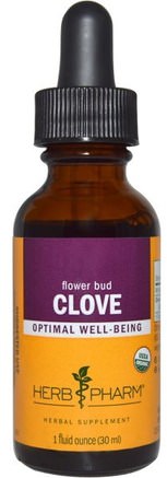 Clove, Flower Bud, 1 fl oz (30 ml) by Herb Pharm-Örter, Kryddnejlika