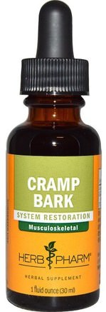 Cramp Bark, 1 fl oz (30 ml) by Herb Pharm-Örter, Kram Bark