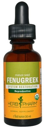 Fenugreek, 1 fl oz (30 ml) by Herb Pharm-Hälsa, Blodsockerstöd, Fenegreek