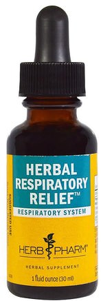 Herbal Respiratory Relief, 1 fl oz (30 ml) by Herb Pharm-Hälsa, Lung Och Bronkial
