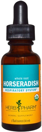 Horseradish, 1 fl oz (29.6 ml) by Herb Pharm-Hälsa, Nasal Hälsa, Pepparrot