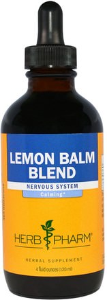 Lemon Balm Blend, 4 fl oz (120 ml) by Herb Pharm-Örter, Citronbalsam Melissa