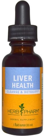 Liver Health, 1 fl oz (30 ml) by Herb Pharm-Hälsa, Leverstöd