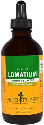 Lomatium, Whole Root, 4 fl oz (120 ml) by Herb Pharm-Örter, Lomatium