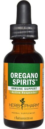 Oregano Spirits, 1 fl oz (29.6 ml), 1 fl oz (30 ml) by Herb Pharm-Kosttillskott, Oregano Olja, Oregano Oljevätska
