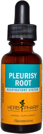 Pleurisy Root, 1 fl oz (30 ml) by Herb Pharm-Örter, Pleurisy Rot