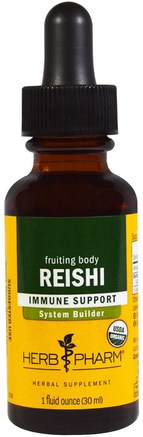 Reishi, 1 fl oz (30 ml) by Herb Pharm-Kosttillskott, Medicinska Svampar, Reishi Svampar, Adaptogen