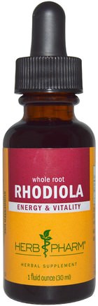 Rhodiola, 1 fl oz (30 ml) by Herb Pharm-Örter, Rhodiola Rosea, Adaptogen