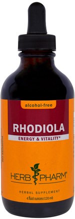 Rhodiola, Alcohol-Free, 4 fl oz (120 ml) by Herb Pharm-Örter, Rhodiola Rosea, Adaptogen