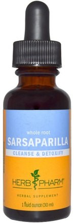 Sarsaparilla, 1 fl oz (30 ml) by Herb Pharm-Örter, Sarsaparillaxtrakt Smilax