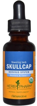 Skullcap, 1 fl oz (30 ml) by Herb Pharm-Örter, Skullcap