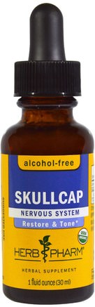 Skullcap, Alcohol-Free, 1 fl oz (30 ml) by Herb Pharm-Örter, Skullcap