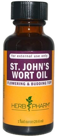 St. Johns Wort Oil, 1 fl oz (29.6 ml) by Herb Pharm-Örter, St. Johns Wort