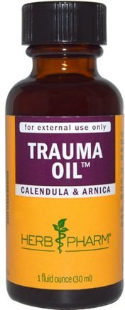 Trauma Oil, Calendula & Arnica, 1 fl oz (30 ml) by Herb Pharm-Hälsa