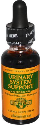 Urinary System Support, 1 fl oz (30 ml) by Herb Pharm-Hälsa, Blåsan