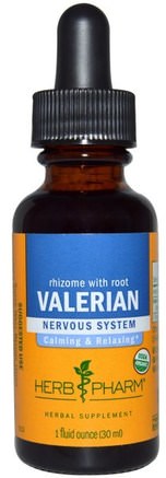 Valerian, 1 fl oz (30 ml) by Herb Pharm-Örter, Valerianer