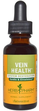 Vein Health, 1 fl oz (30 ml) by Herb Pharm-Hälsa, Kvinnor, Åderbråck Vård