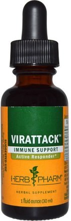 Virattack, 1 fl oz (30 ml) by Herb Pharm-Hälsa, Kall Influensa Och Virus, Immunförsvar