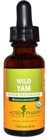 Wild Yam, 1 fl oz (30 ml) by Herb Pharm-Hälsa, Kvinnor, Vild Yam
