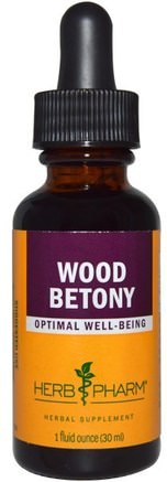 Wood Betony, 1 fl oz (30 ml) by Herb Pharm-Örter, Träbetong