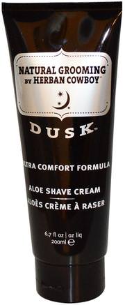 Aloe Shave Cream, Dusk, 6.7 fl oz (200 ml) by Herban Cowboy-Bad, Skönhet, Barberkräm