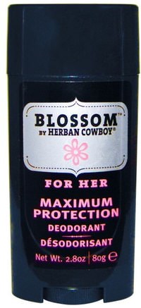 Blossom, Maximum Protection Deodorant, For Her, 2.8 oz (80 g) by Herban Cowboy-Bad, Skönhet, Deodoranta Kvinnor, Deodorant