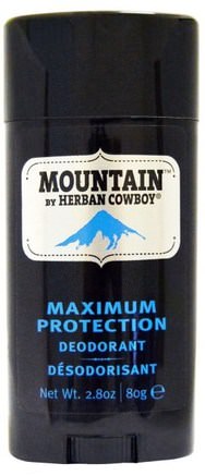Maximum Protection Deodorant, Mountain, 2.8 oz (80 g) by Herban Cowboy-Bad, Skönhet, Deodorant