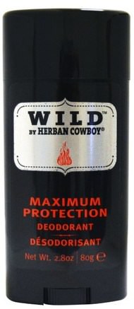 Maximum Protection Deodorant, Wild, 2.8 oz (80 g) by Herban Cowboy-Bad, Skönhet, Deodorant