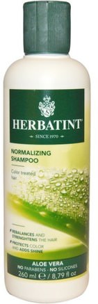 Normalizing Shampoo, Aloe Vera, 8.79 fl oz (260 ml) by Herbatint-Bad, Skönhet, Schampo, Hår, Hårbotten, Balsam