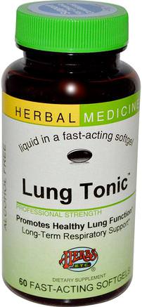 Lung Tonic, Alcohol Free, 60 Fast-Acting Softgels by Herbs Etc.-Hälsa, Lung Och Bronkial